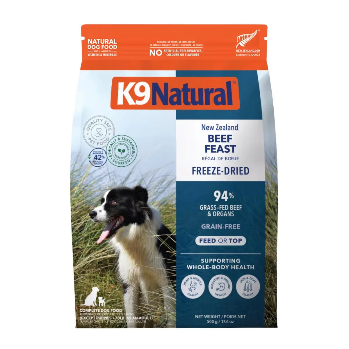 K9 NATURAL GRAIN-FREE FD NZ BEEF FEAST