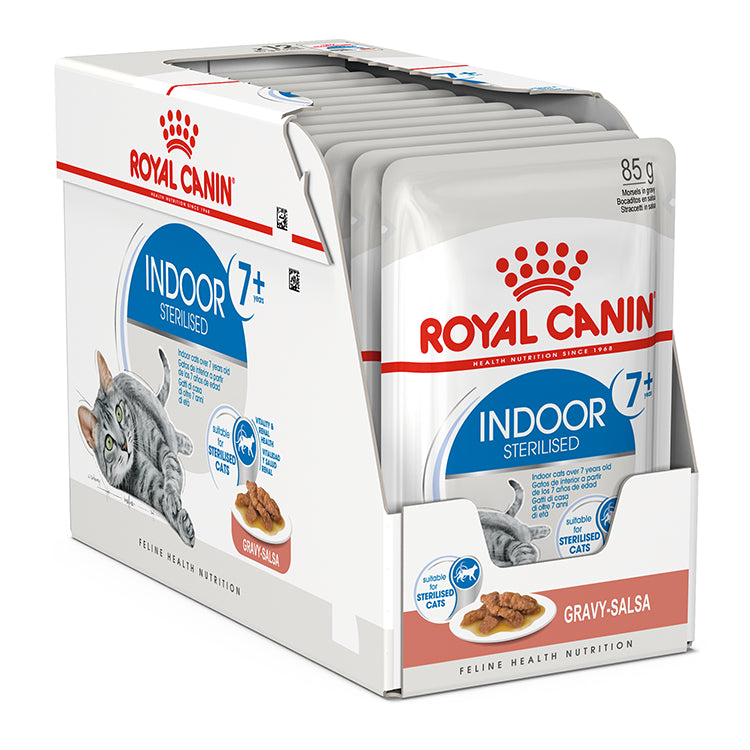 ROYAL CANIN Indoor 7+ Gravy Senior Cat Food Pouch