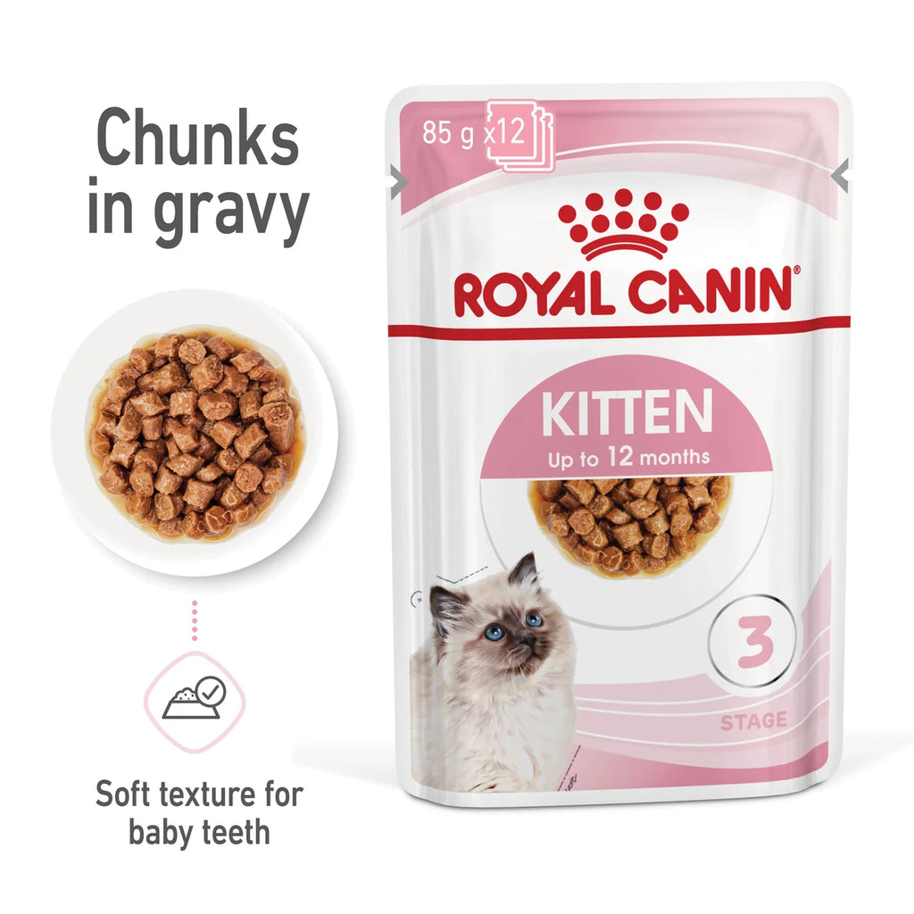 Royal Canin Wet Cat Food Kitten Gravy