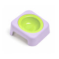 Jesoli Tilted Ceramic Pet Bowl with Stand – 180ml – 青柠绿碗 丁香紫底座