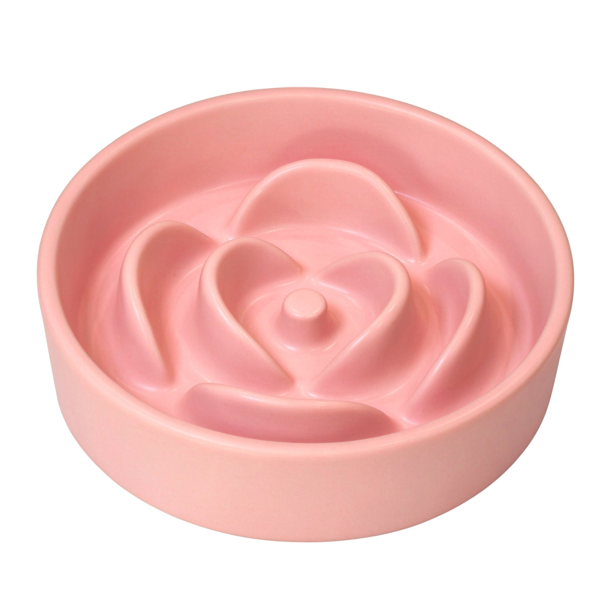 Jesoli Petal Maze Ceramic Slow Feeder Bowl – 小号15.5厘米 粉色
