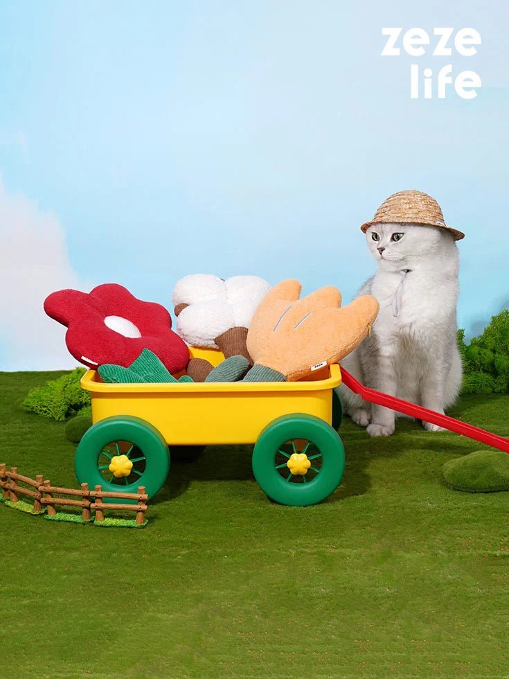 ZezeLife Cotton Catnip Plush Cat Toy 31 x 19cm