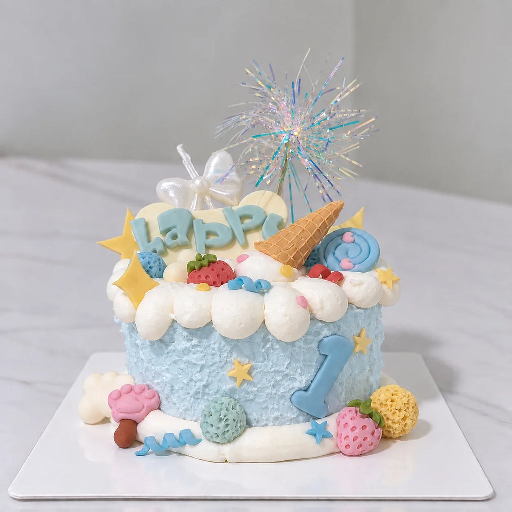 Happy's Cake Sweet Carnival Dog & Cat Birthday Cake for Brisbane Area Only