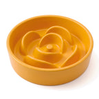 Jesoli Petal Maze Ceramic Slow Feeder Bowl – 小号15.5厘米 黄色
