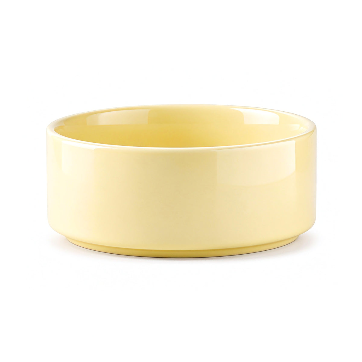 Jesoli Glossy Ceramic Pet Bowl – 850ml – 浅黄色 850毫升