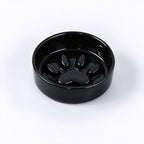 Jesoli Paw Ceramic Slow Feeder Bowl – Soft Colour Collection – 黑色