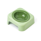 Jesoli Tilted Ceramic Pet Bowl with Stand – 180ml – 橄榄绿碗 绿色底座