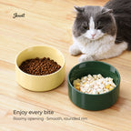 Jesoli Glossy Ceramic Pet Bowl – 850ml – 场景图_干粮湿粮喂食