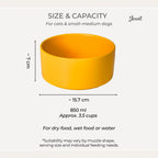 Jesoli Matte Ceramic Pet Bowl – 850ml – 直径15.7厘米 850毫升