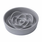 Jesoli Petal Maze Ceramic Slow Feeder Bowl – 大号21厘米 灰色