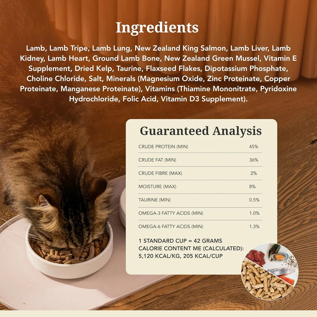 Feline Natural Lamb & King Salmon Feast Freeze-Dried Cat Food 800g