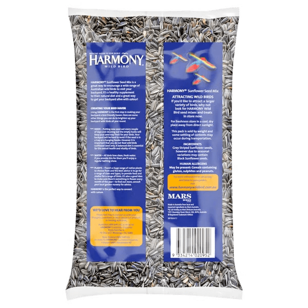 Harmony Wild Bird Sunflower Seed Mix 1.5kg - Furlio