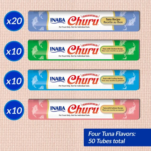 INABA Churu Puree Tuna Varieties Cat Treats