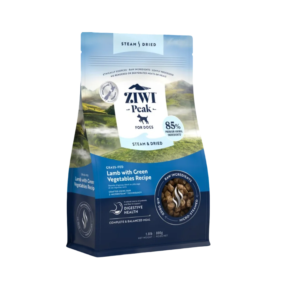 ZIWI Peak Steam & Dried Lamb with Green Vegetables Dog Food