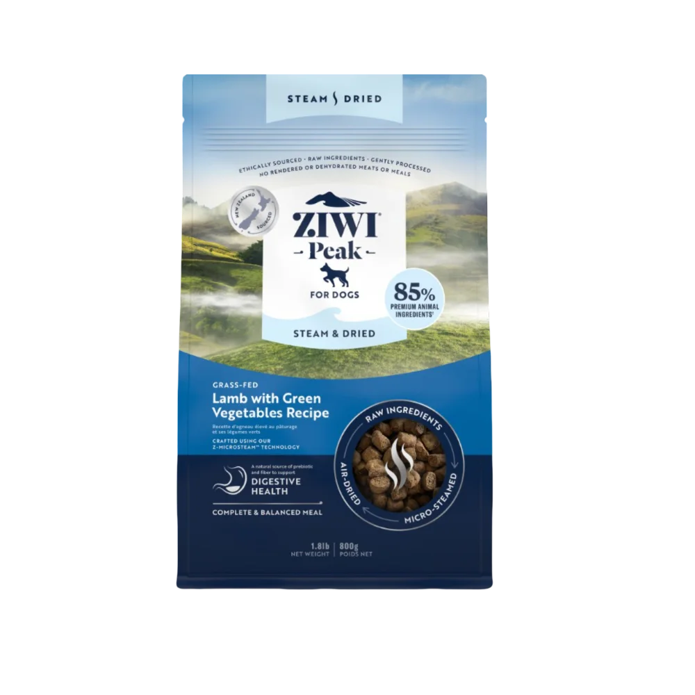 ZIWI Peak Steam & Dried Lamb with Green Vegetables Dog Food