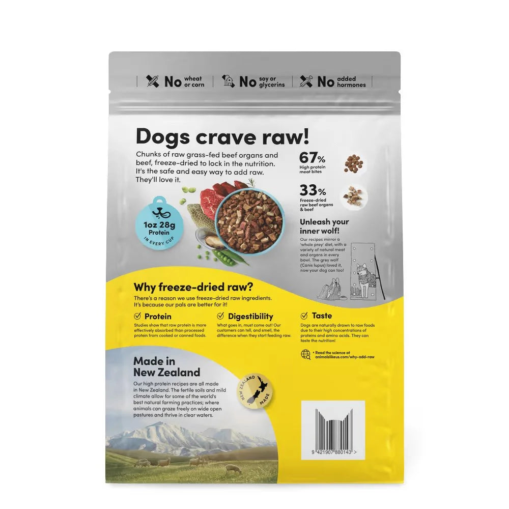 ANIMALS LIKE US RawMix™ 33 Freeze Dried Grass Fed Beef Adult Dry Dog Food