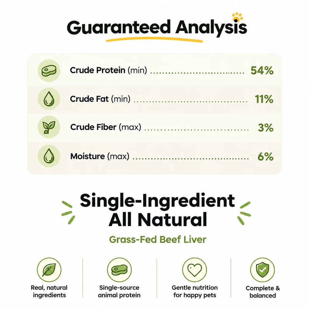 ANIMALS LIKE US DOG BEEF LIVER FREEZE-DRIED RAW TREATS