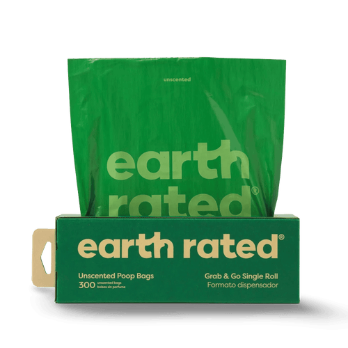 Earth Rated Grab & Go Dog Poop Bags 300 Count 8''× 13'' - Furlio