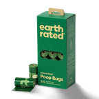 EARTH RATED  Unscented 65% Recycled Plastic Poo Bags 9''× 13''