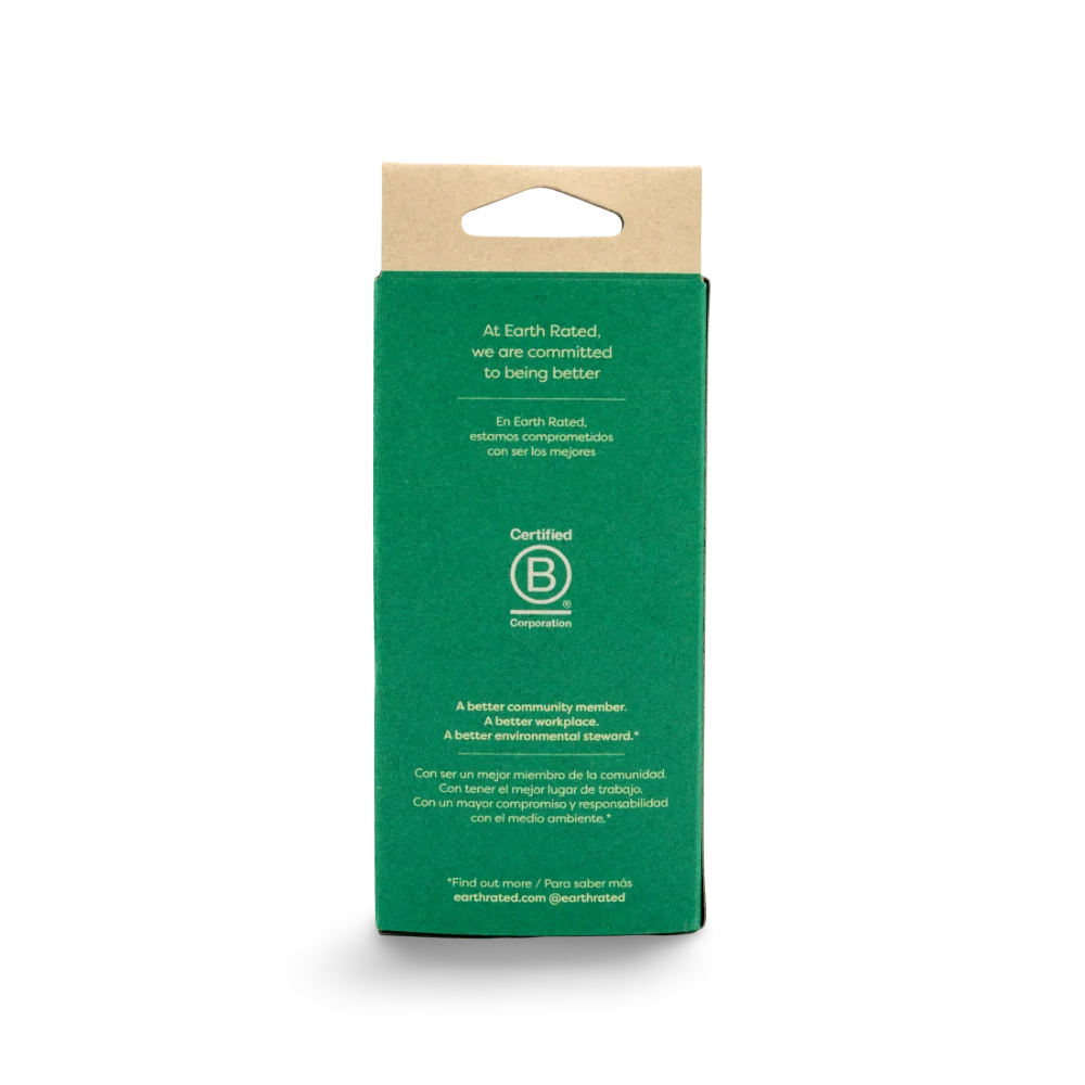 EARTH RATED  Unscented 65% Recycled Plastic Poo Bags 9''× 13''