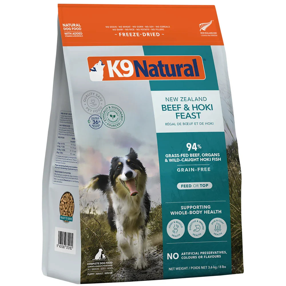 K9 Natural Grain-Free FD NZ Beef & Hoki Feast