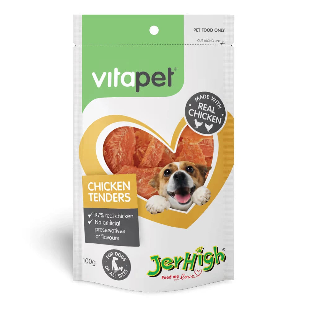 Vitapet Jerhigh Chicken Tenders Dog Treat